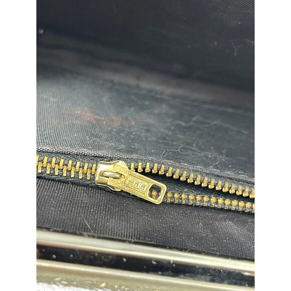 Vintage 1950s Side Kiss Lock Silver Clutch Handbag - Picture 6 of 8